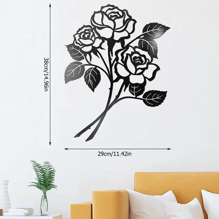 Timeless Elegance: Eternal Rose Metal Wall Décor Brooklyn & Birch