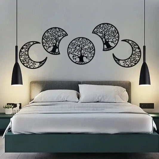 Celestial Charm: Exquisite Lunar Phases Wooden Wall Art Brooklyn & Birch