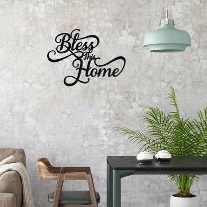 Charming Metal Wall Art: "Bless This Home" Decor Brooklyn & Birch