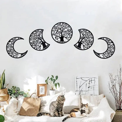 Celestial Charm: Exquisite Lunar Phases Wooden Wall Art Brooklyn & Birch