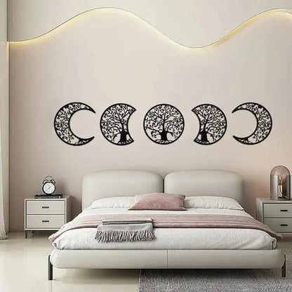 Celestial Charm: Exquisite Lunar Phases Wooden Wall Art Brooklyn & Birch